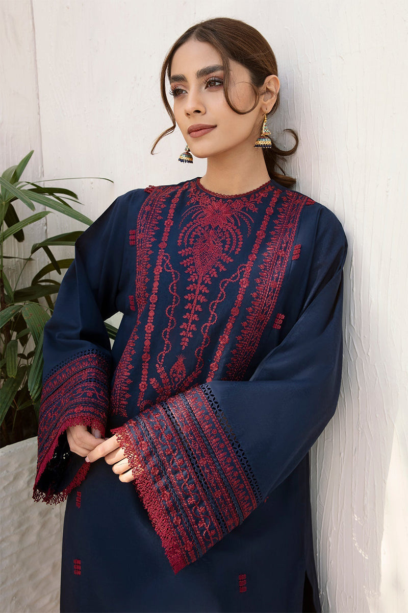JAZMIN- 3PC DHANAK EMBROIDERED ZN-1066