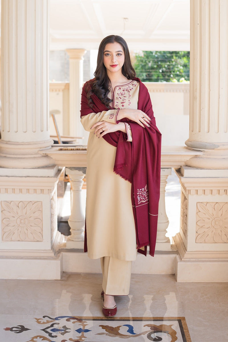 AISLING - 3PC DHANAK EMBROIDERED ZN-1053