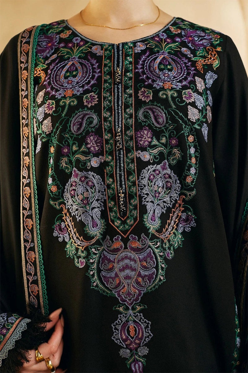 ZARA SHAHJAHAN - 3PC DHANAK EMBROIDERED ZN-1070