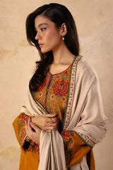 ZARA SHAHJAHAN - 3PC DHANAK EMBROIDERED ZN-1069