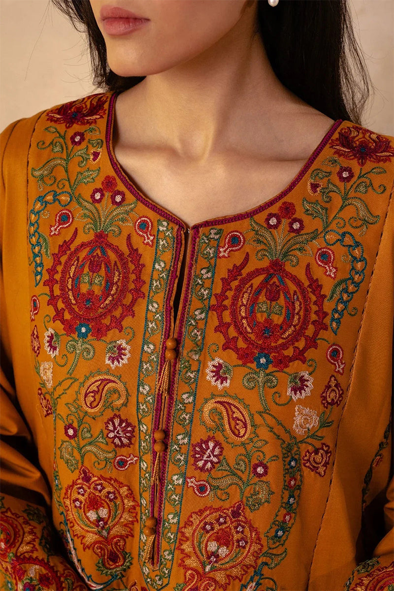 ZARA SHAHJAHAN - 3PC DHANAK EMBROIDERED ZN-1069