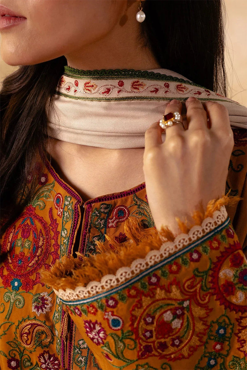 ZARA SHAHJAHAN - 3PC DHANAK EMBROIDERED ZN-1069