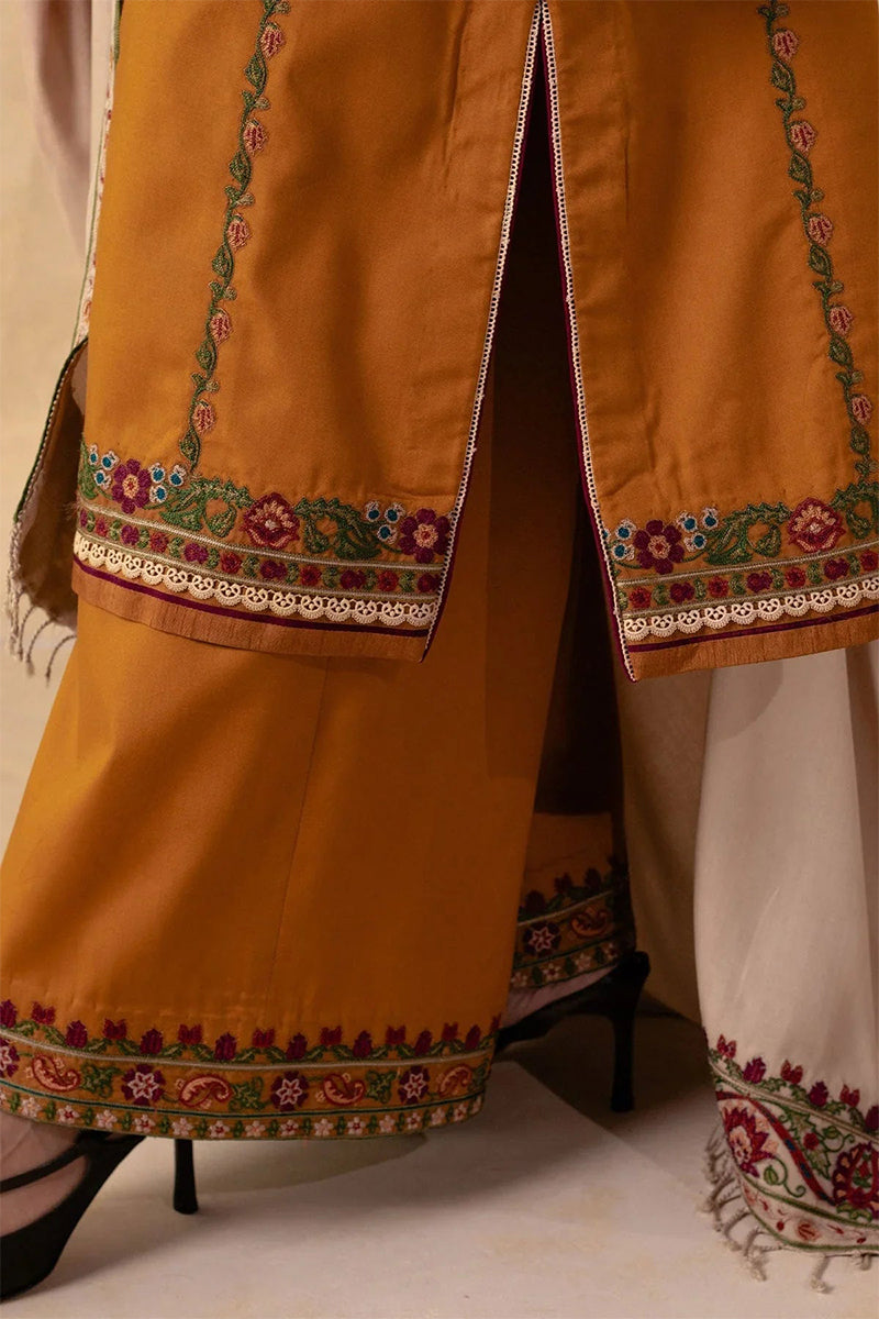 ZARA SHAHJAHAN - 3PC DHANAK EMBROIDERED ZN-1069
