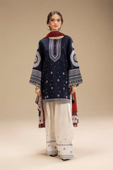 JAZMIN - 3PC DHANAK EMBROIDERED ZN-1013
