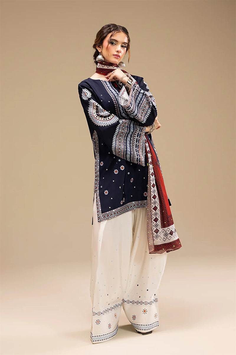 JAZMIN - 3PC DHANAK EMBROIDERED ZN-1013