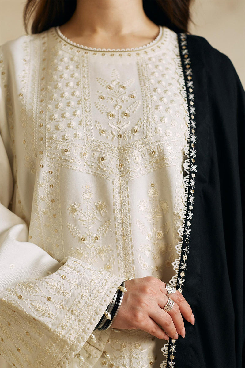 ZARA SHAH JAHAN - 3PC DHANAK EMBROIDERED ZN-1094