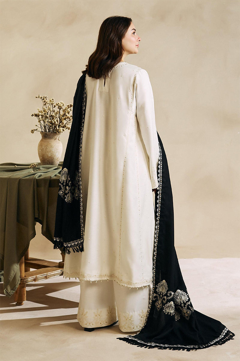 ZARA SHAH JAHAN - 3PC DHANAK EMBROIDERED ZN-1094