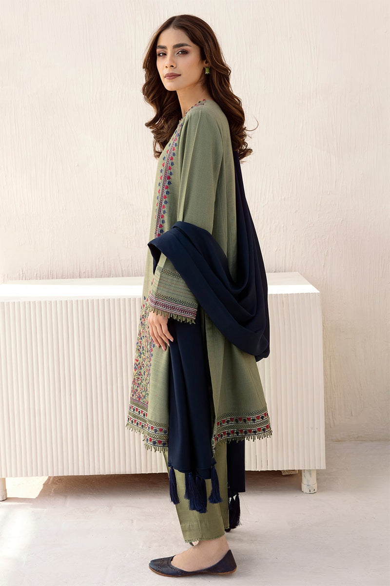 JAZMIN - 3PC DHANAK EMBROIDERED ZN-1068