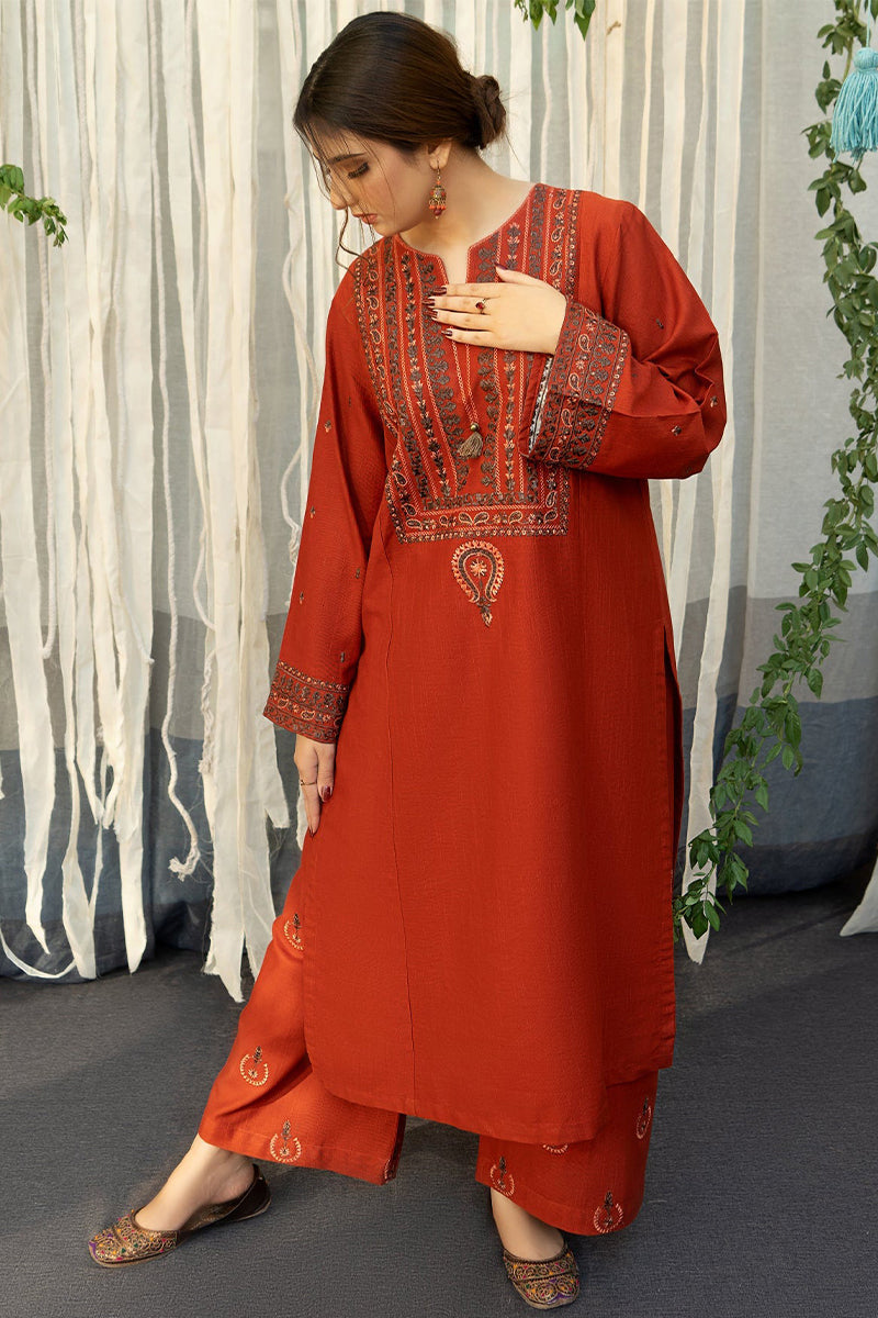URGE - 3PC DHANAK EMBROIDERED ZN-1063