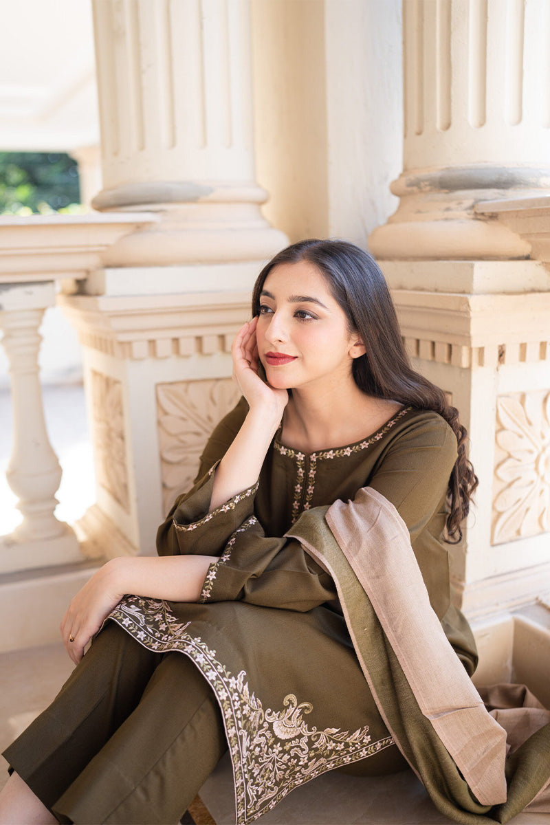 AISLING- 3PC DHANAK EMBROIDERED ZN-1064