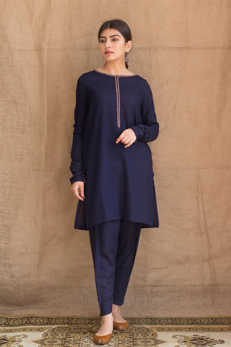 ZARPASH - 3PC DHANAK EMBROIDERED ZN-1017
