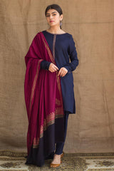 ZARPASH - 3PC DHANAK EMBROIDERED ZN-1017