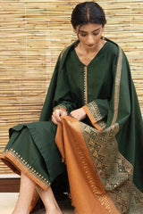 ZARPASH - 3PC DHANAK EMBROIDERED ZN-1015