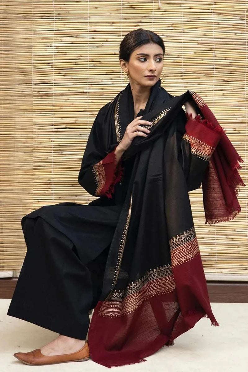 ZARPASH - 3PC DHANAK EMBROIDERED ZN-1018