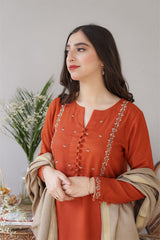 AISLING - 3PC DHANAK EMBROIDERED ZN-1012