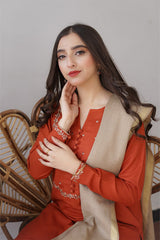 AISLING - 3PC DHANAK EMBROIDERED ZN-1012