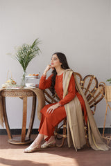 AISLING - 3PC DHANAK EMBROIDERED ZN-1012