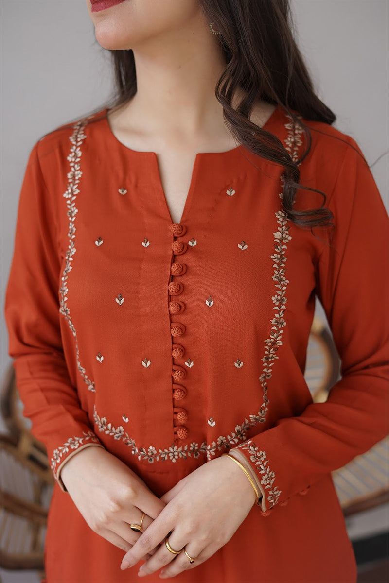 AISLING - 3PC DHANAK EMBROIDERED ZN-1012