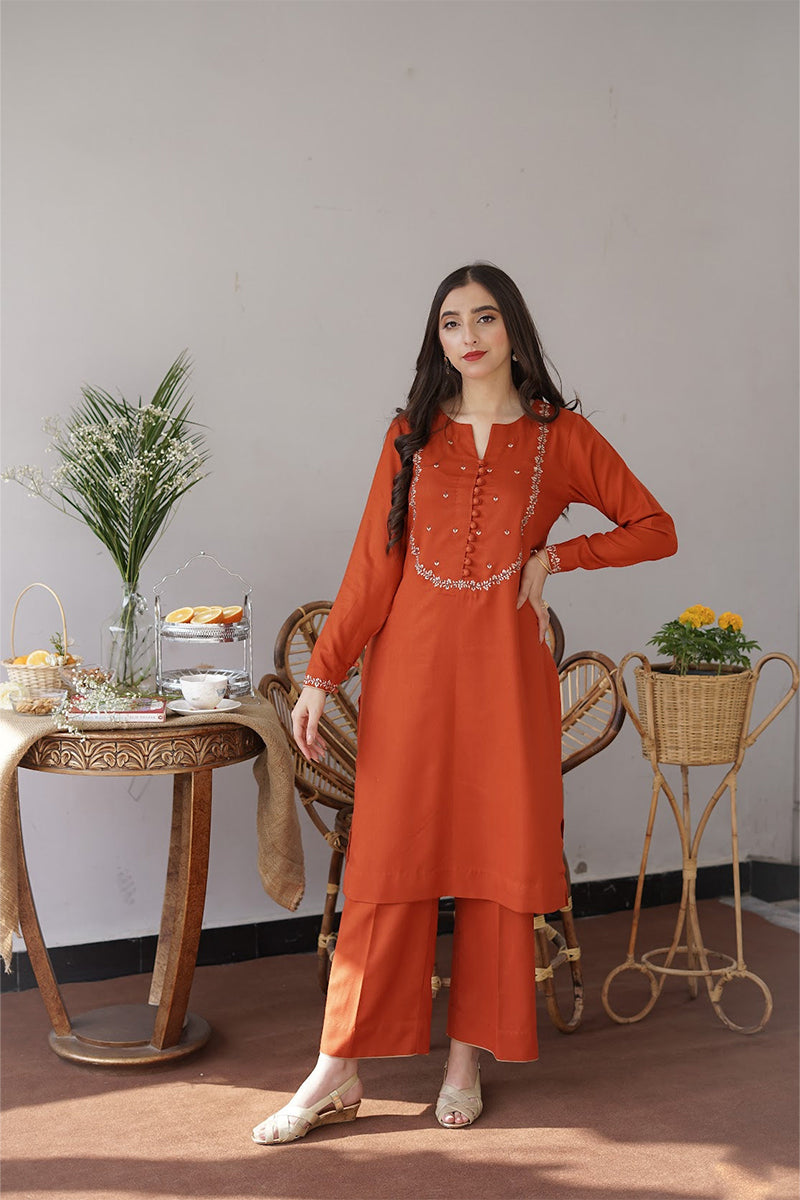 AISLING - 3PC DHANAK EMBROIDERED ZN-1012