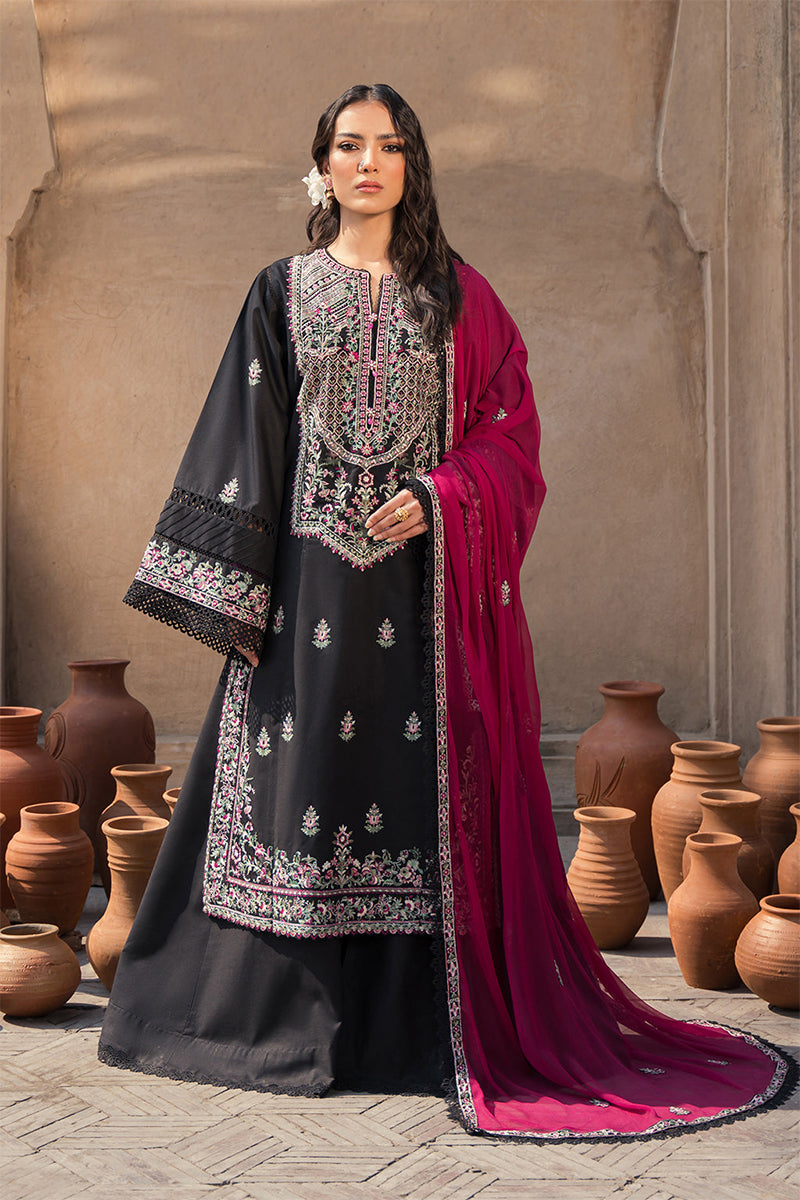 ZARPOSH - 3PC DHANAK EMBROIDERED ZN-1096