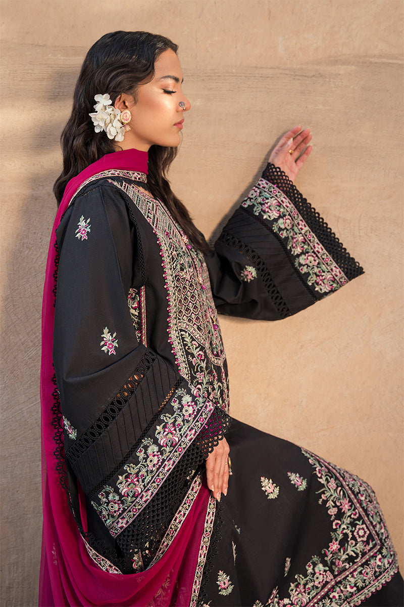 ZARPOSH - 3PC DHANAK EMBROIDERED ZN-1096