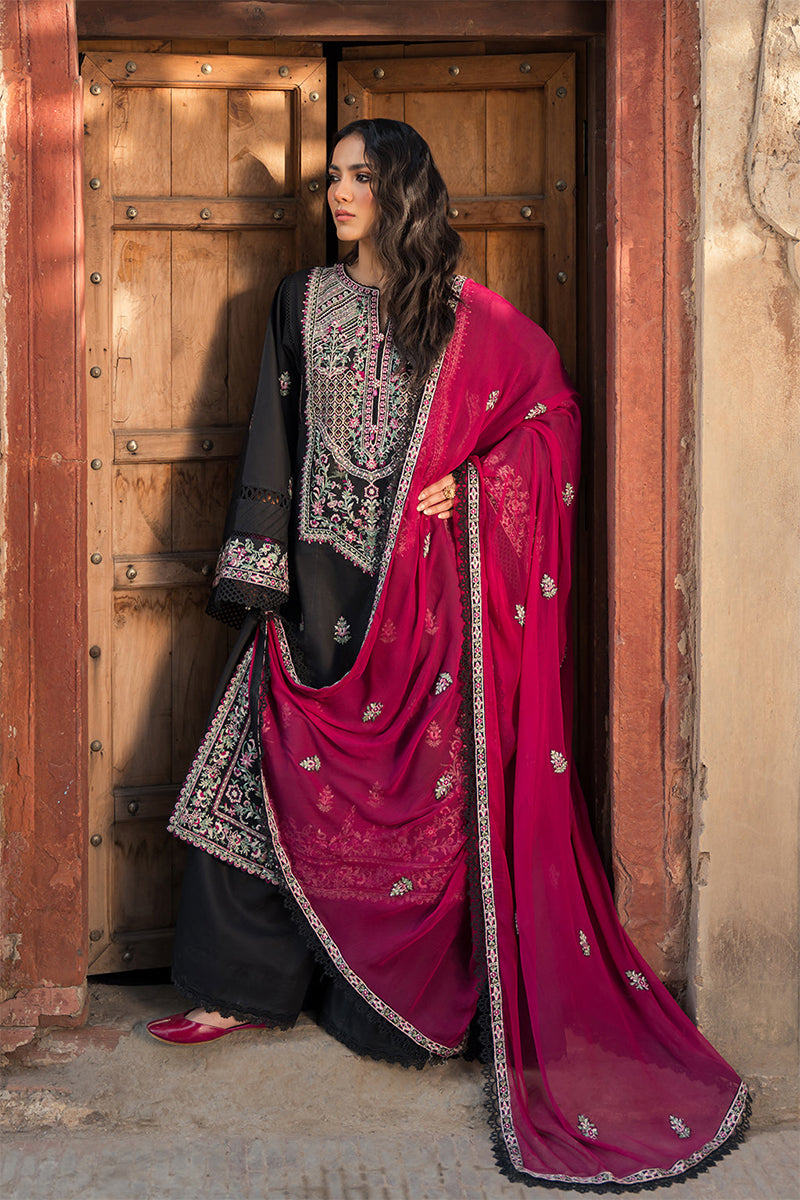 ZARPOSH - 3PC DHANAK EMBROIDERED ZN-1096