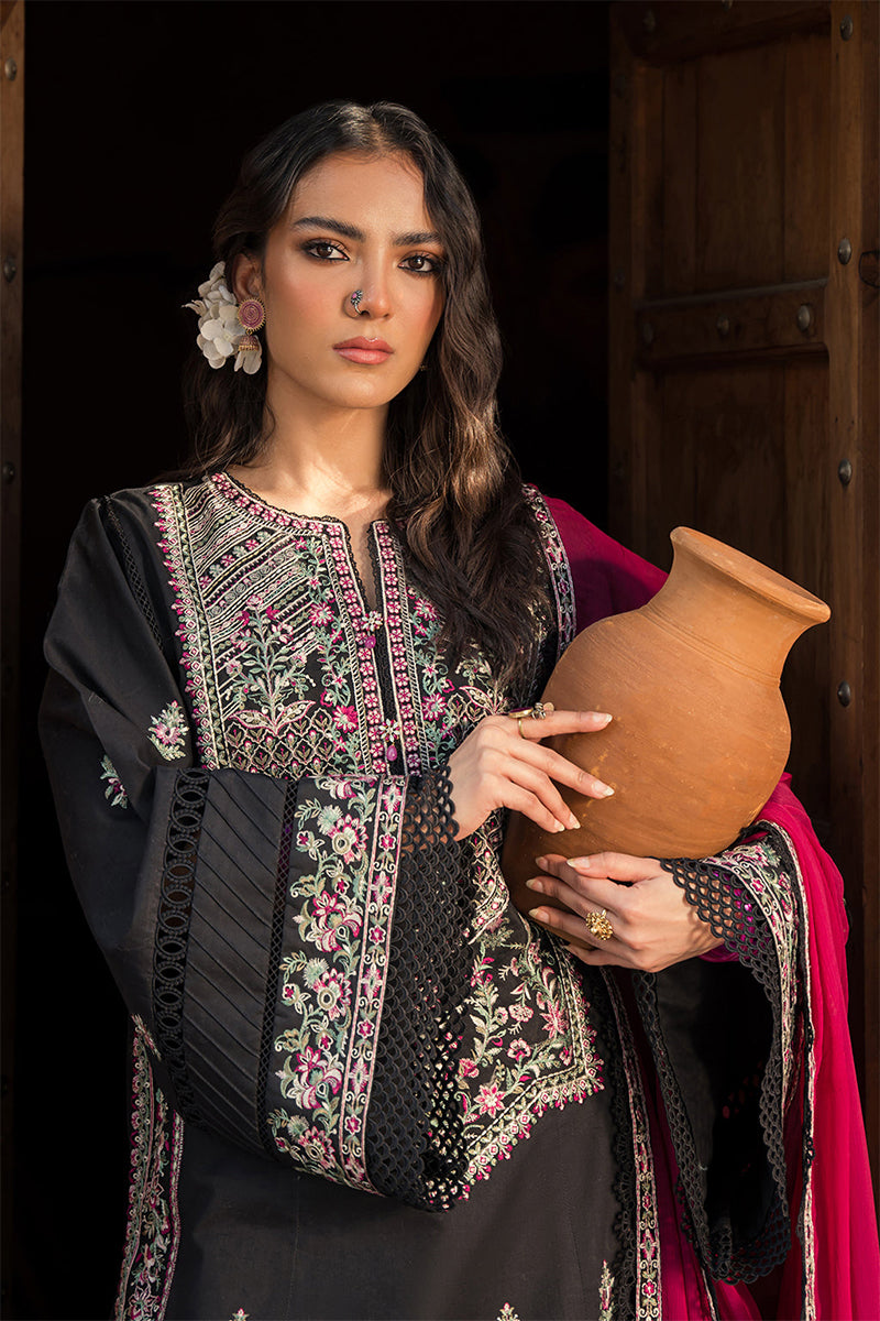 ZARPOSH - 3PC DHANAK EMBROIDERED ZN-1096