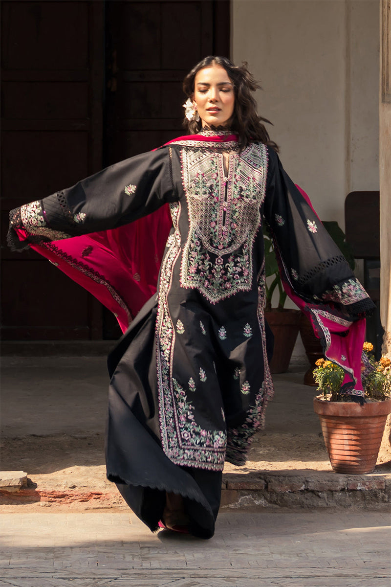 ZARPOSH - 3PC DHANAK EMBROIDERED ZN-1096