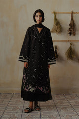 ZIVA - 3PC DHANAK EMBROIDERED ZN-1091