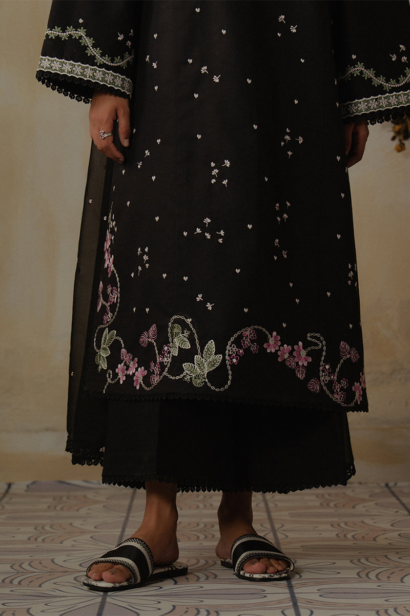 ZIVA - 3PC DHANAK EMBROIDERED ZN-1091