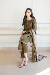 AISLING- 3PC DHANAK EMBROIDERED ZN-1064