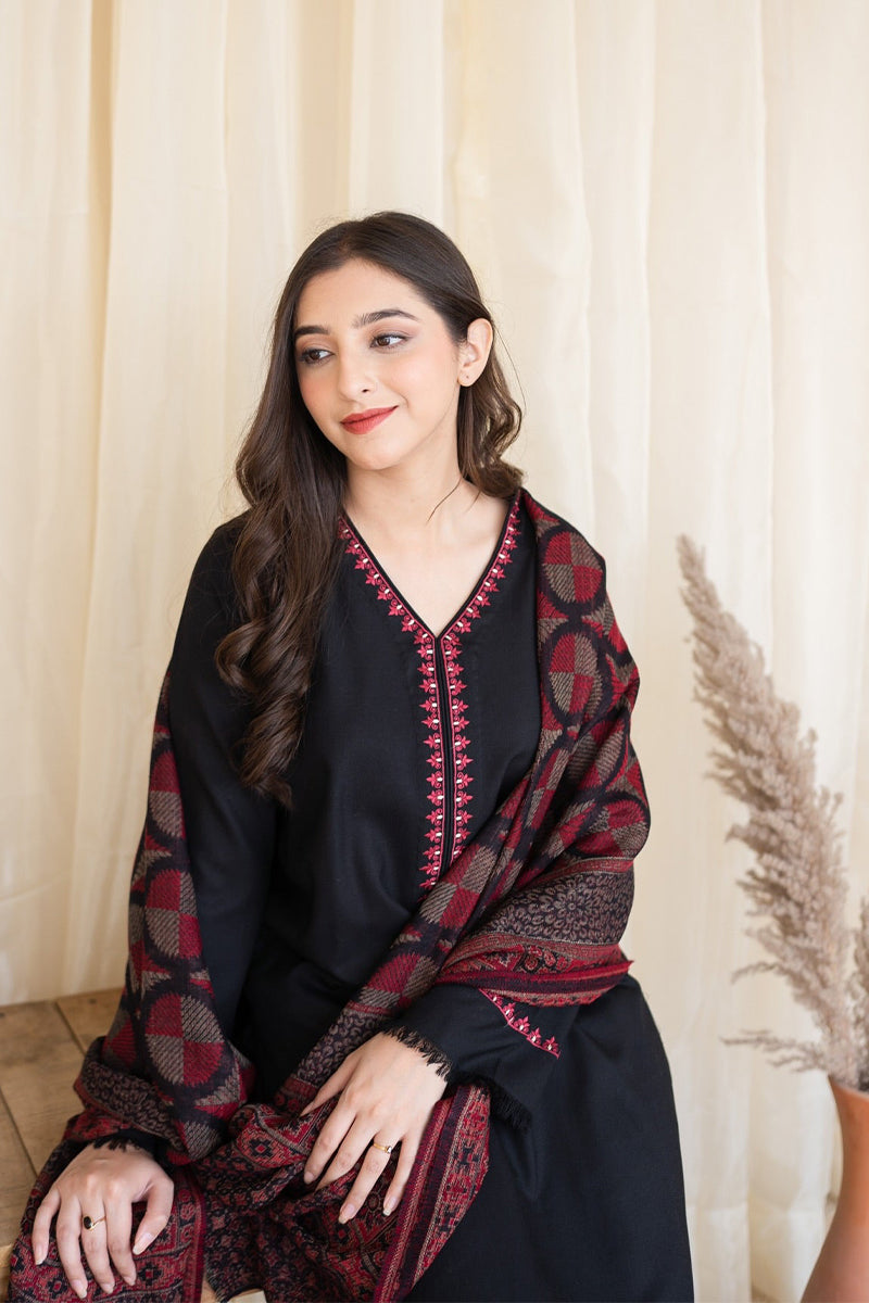 AISLING - 3PC DHANAK EMBROIDERED ZN-1040