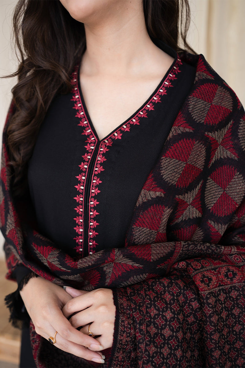 AISLING - 3PC DHANAK EMBROIDERED ZN-1040