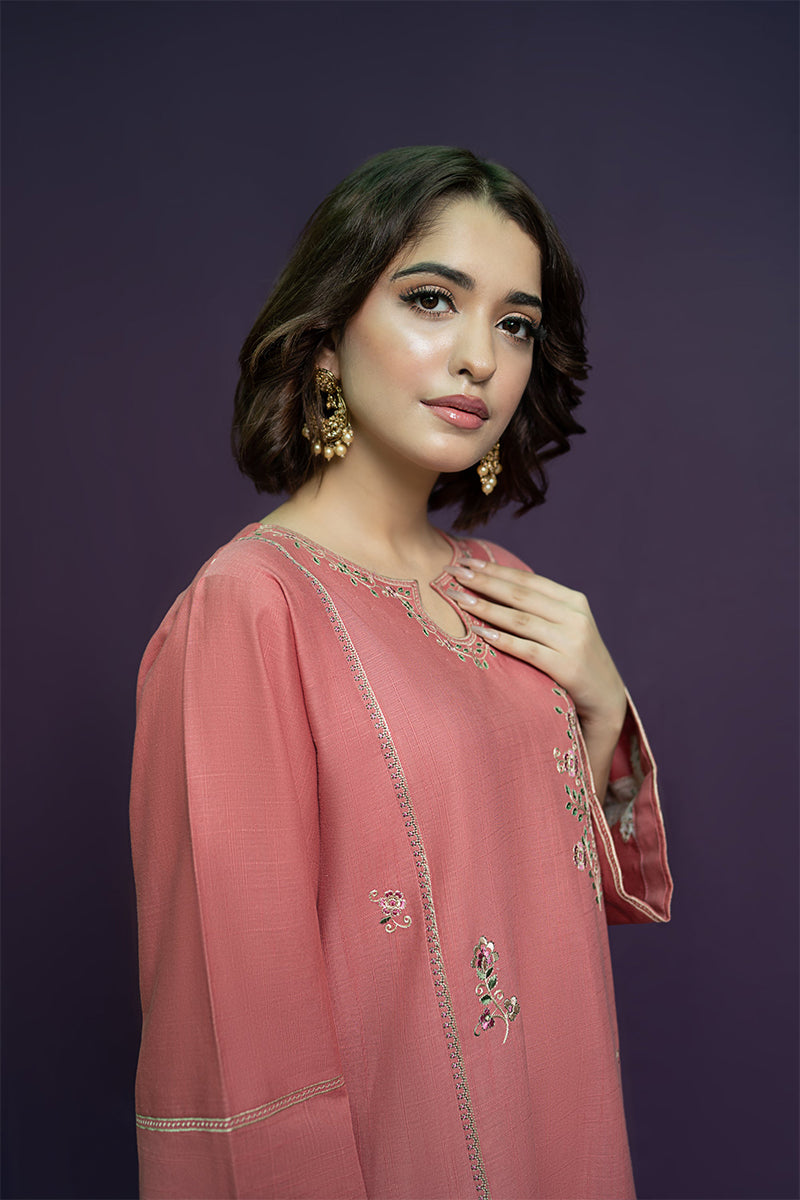 URGE - 2PC DHANAK EMBROIDERED ZN-1092