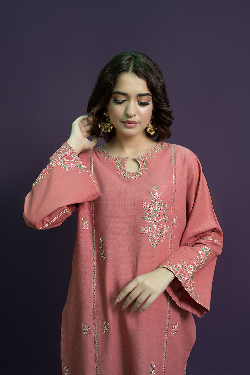 URGE - 2PC DHANAK EMBROIDERED ZN-1092