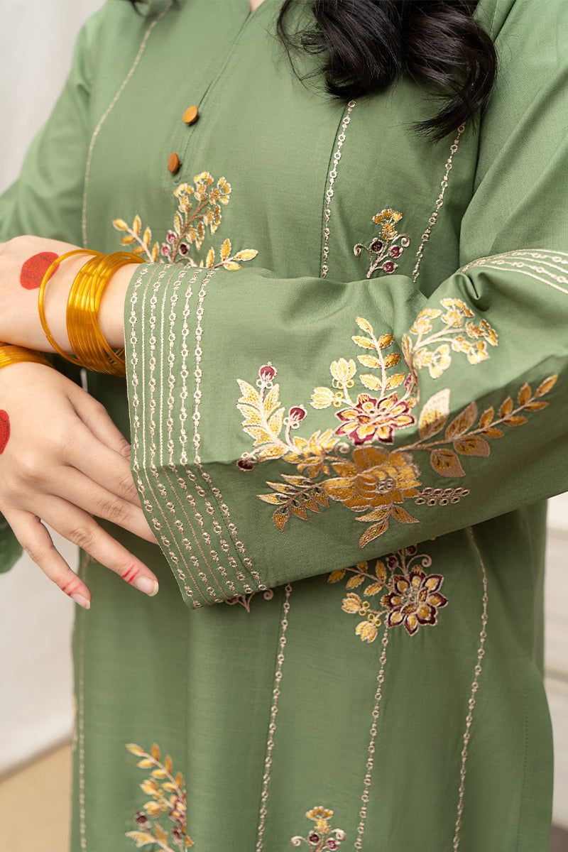 URGE - 3PC DHANAK EMBROIDERED ZN-1059