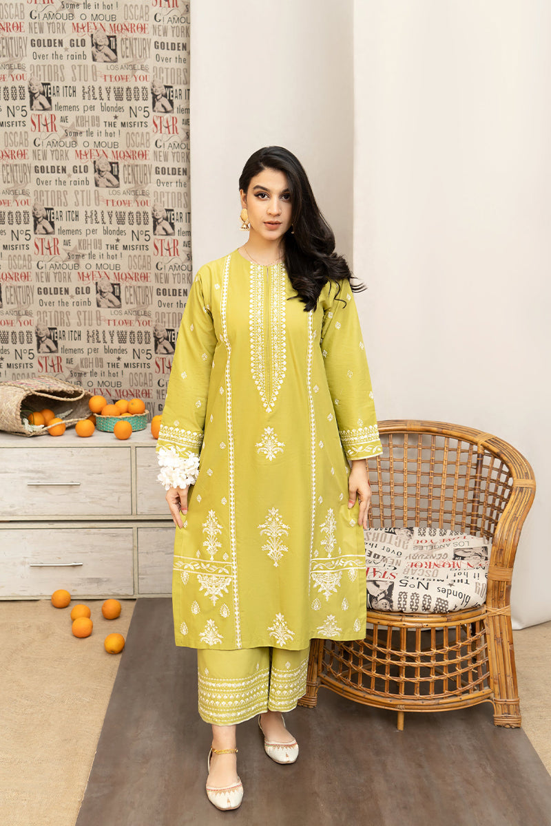 URGE - 3PC DHANAK EMBROIDERED ZN-1056