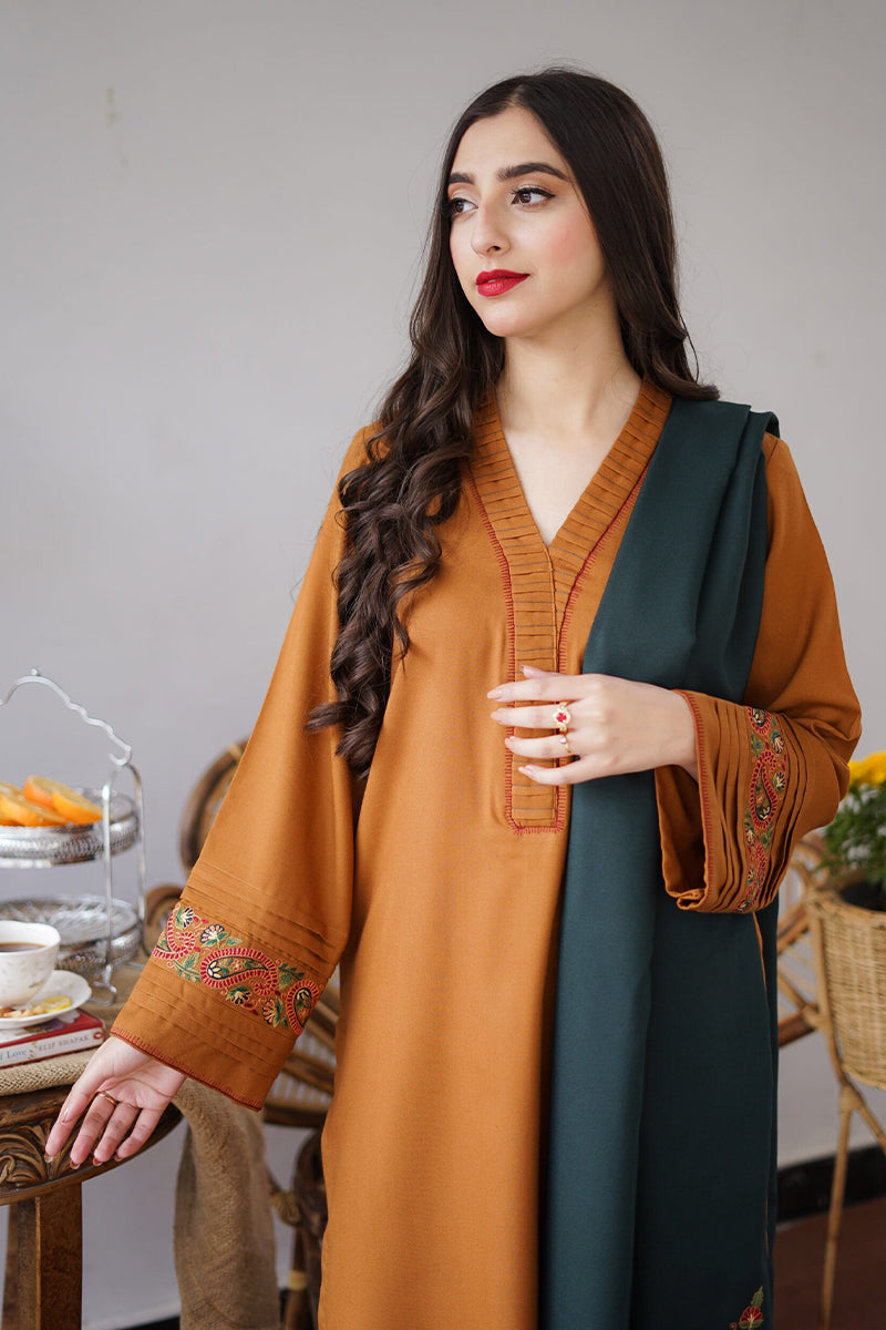 AISLING - 3PC DHANAK EMBROIDERED ZN-1062