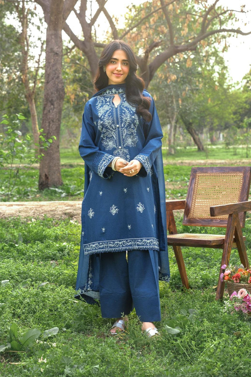 PANACHE - 3PC DHANAK EMBROIDERED ZN-1097