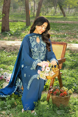 PANACHE - 3PC DHANAK EMBROIDERED ZN-1097