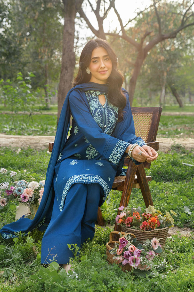 PANACHE - 3PC DHANAK EMBROIDERED ZN-1097