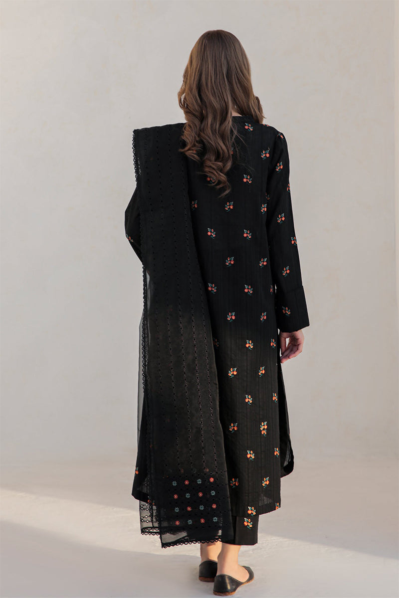 JAZMIN - 3PC DHANAK EMBROIDERED ZN-1023