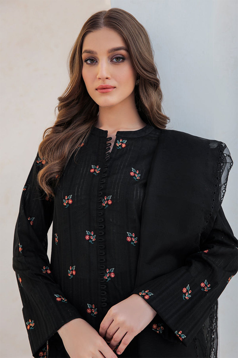 JAZMIN - 3PC DHANAK EMBROIDERED ZN-1023