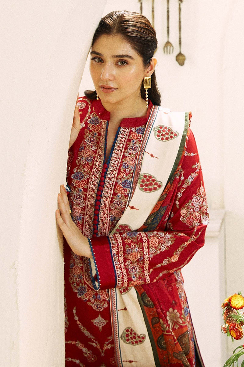 ZARA SHAH JAHAN - 3PC DHANAK EMBROIDERED ZN-1054