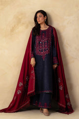 ZARA SHAH JAHAN - 3PC DHANAK EMBROIDERED ZN-1058