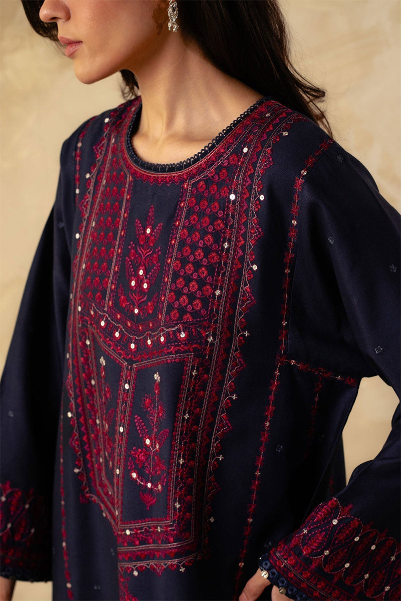 ZARA SHAH JAHAN - 3PC DHANAK EMBROIDERED ZN-1058