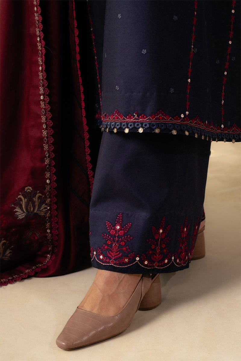 ZARA SHAH JAHAN - 3PC DHANAK EMBROIDERED ZN-1058