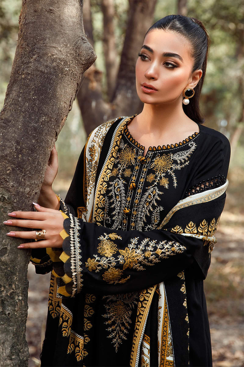 MARIA B - 3PC DHANAK EMBROIDERED ZN-1009