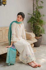KASTOOR - 3PC DHANAK EMBROIDERED ZN-1016