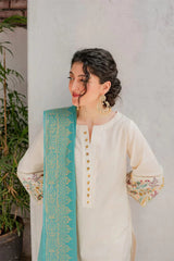 KASTOOR - 3PC DHANAK EMBROIDERED ZN-1016